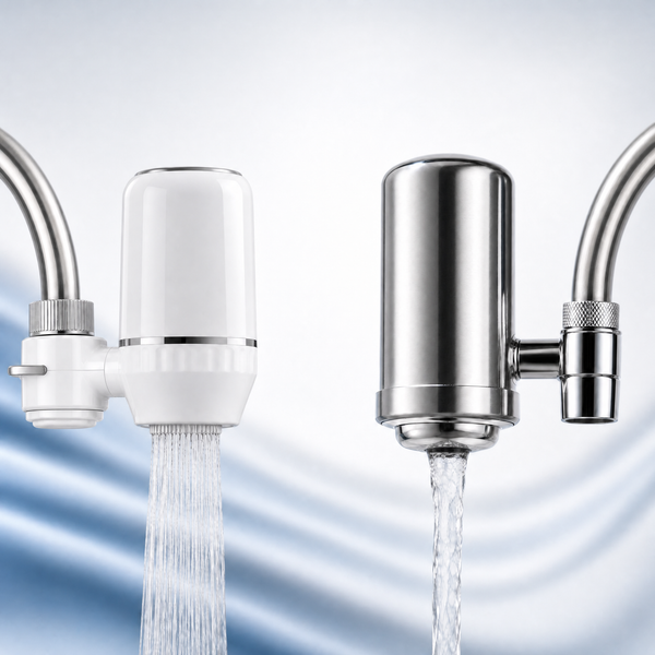 Quellora Wasserfilter Premium - inklusive Gratis Filter, Aufsätze und Zubehör.